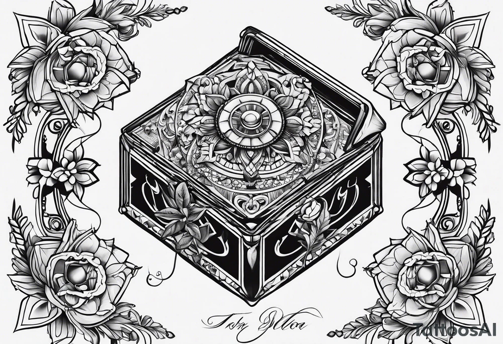 music box tattoo idea