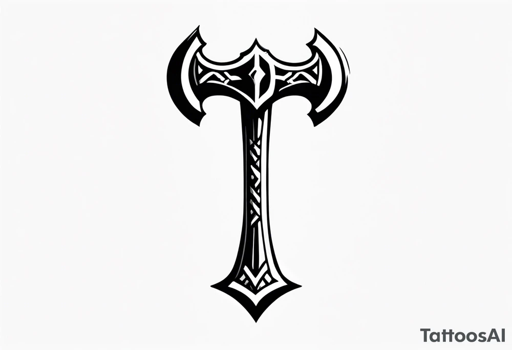 Thors hammer tattoo idea