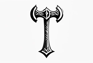 Thors hammer tattoo idea