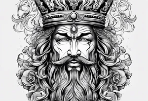 French king tattoo idea