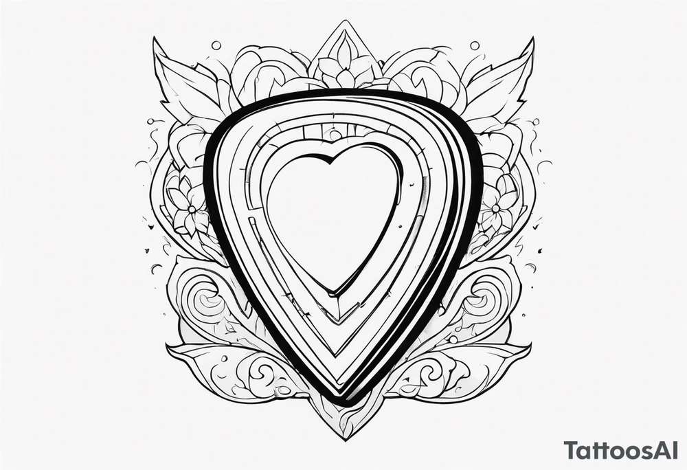plectrum tattoo idea