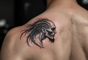 skinny poseidon tattoo idea