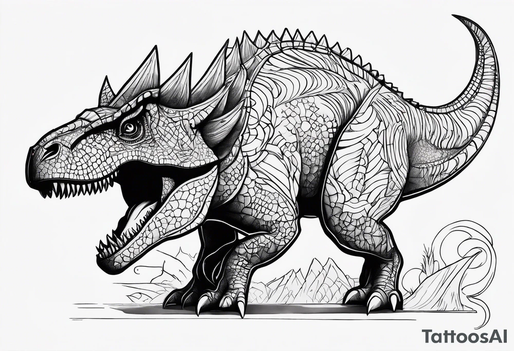 dinosaur tattoo idea