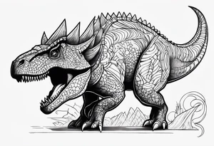 dinosaur tattoo idea