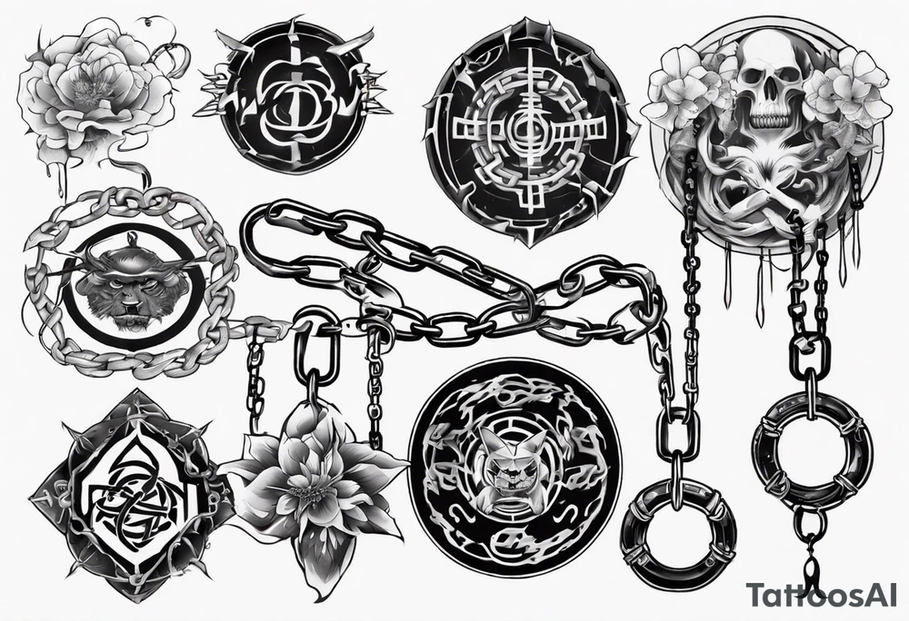 Chains tattoo idea