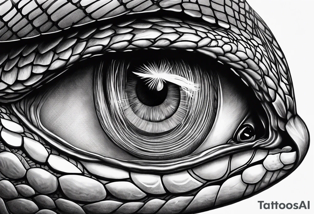 Copperhead just the eyes tattoo idea