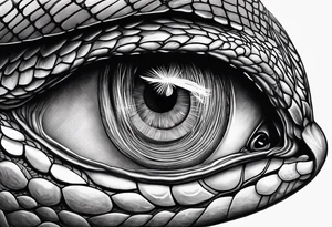 Copperhead just the eyes tattoo idea