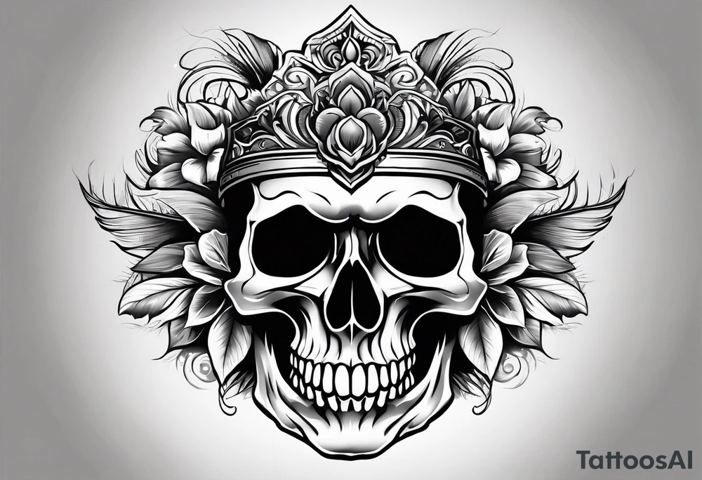 Skull tattoo idea