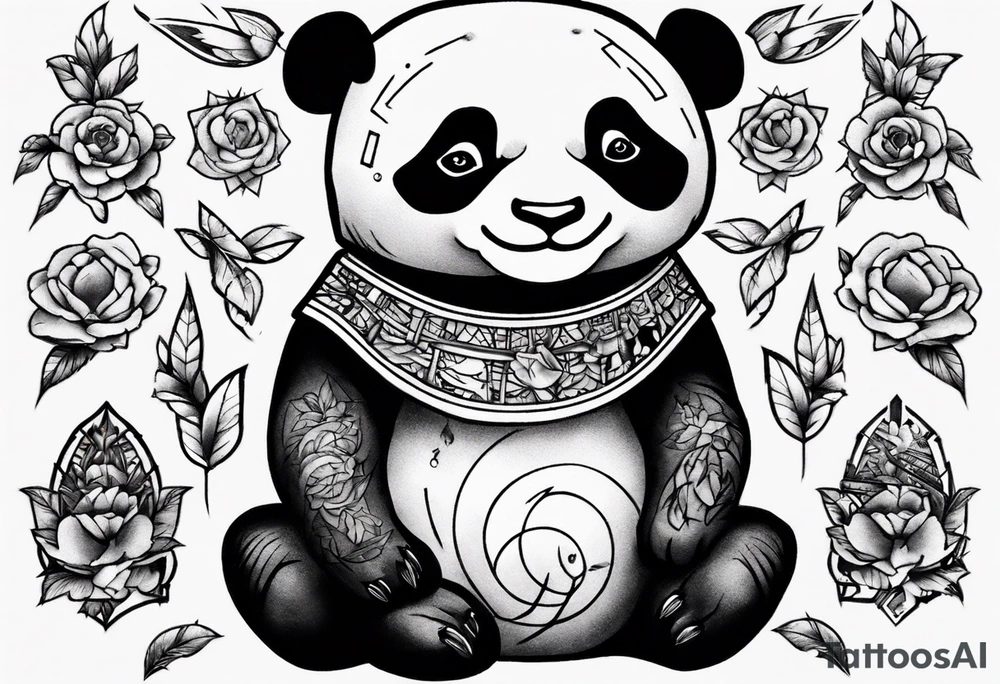 Panda tattoo idea