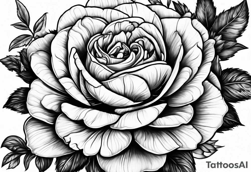 September birth flower with roman numerals IX-VI-LVII tattoo idea