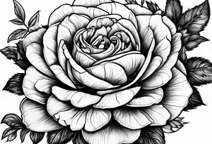 September birth flower with roman numerals IX-VI-LVII tattoo idea