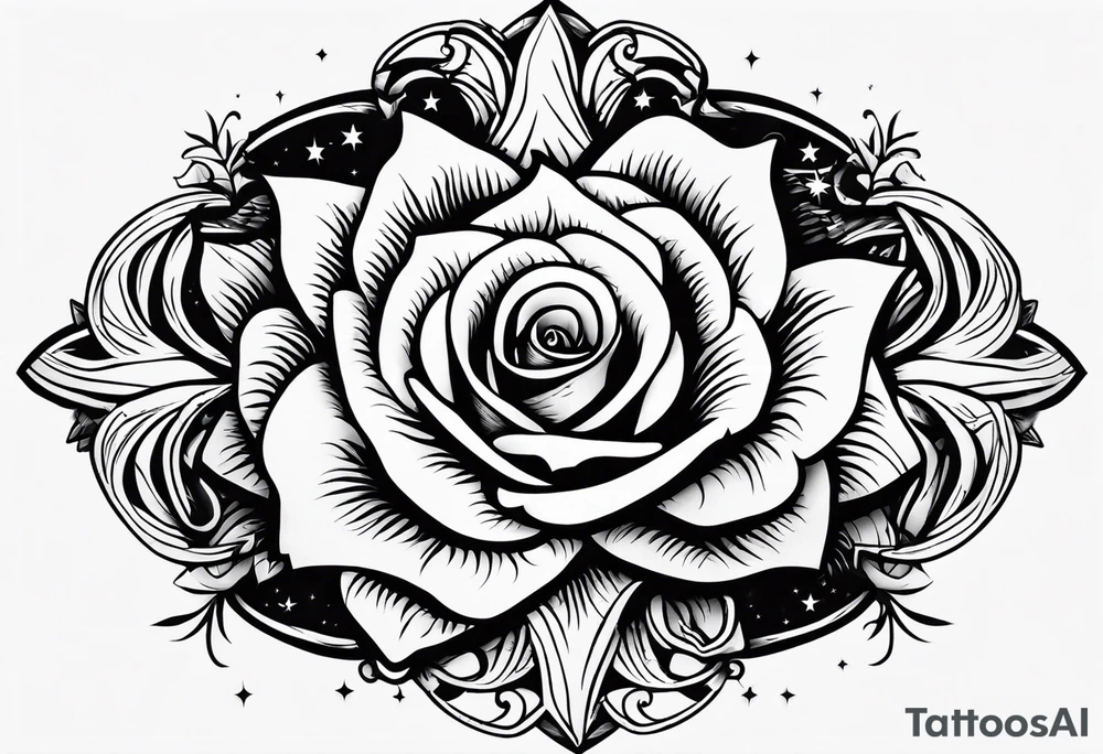 I would like stars rose across in the middle of the cross it should say no you’re worth I would like My dad’s birthday 1996 30th of August tattoo idea