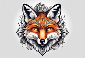 animal fox tattoo idea