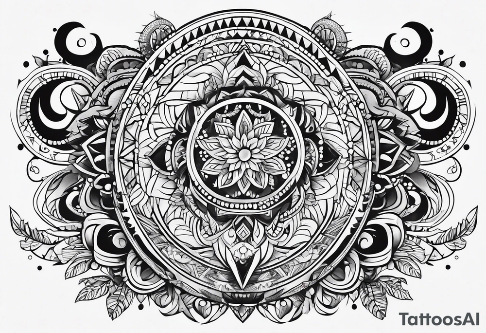 Pachamama simple tattoo idea