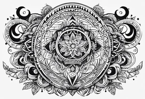 Pachamama simple tattoo idea
