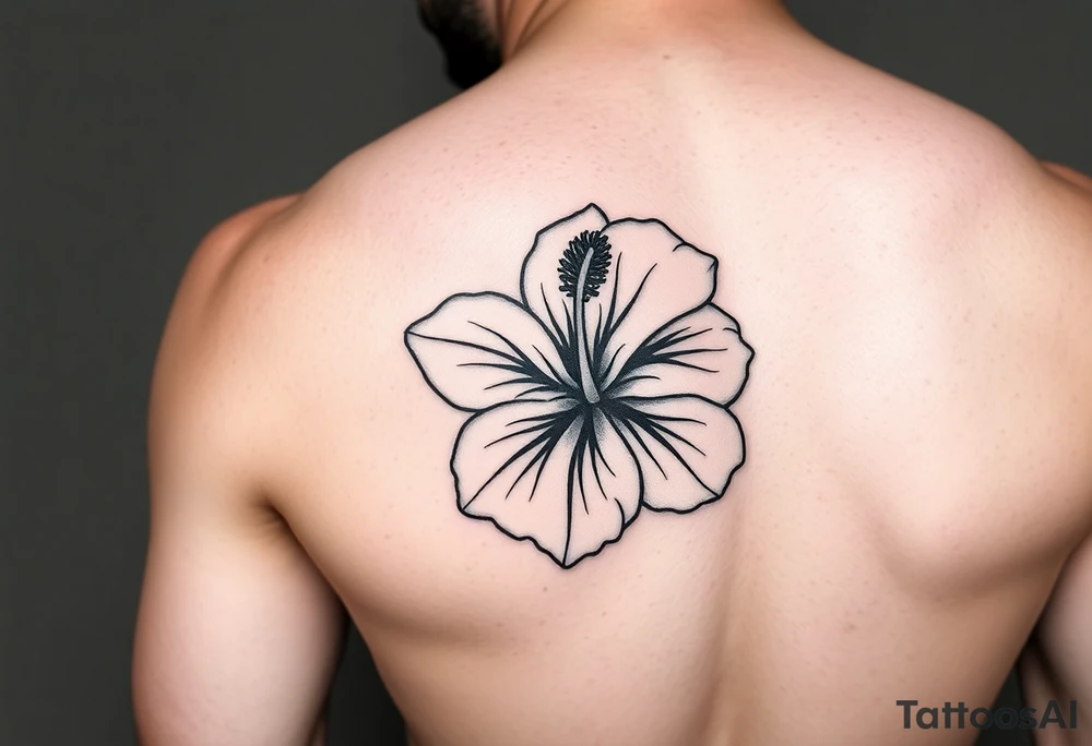 Lester with a Hibiscus tattoo idea
