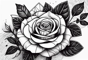 a tattoo that fill up the outside of the whole forearm with money,roses,cloud, tattoo idea