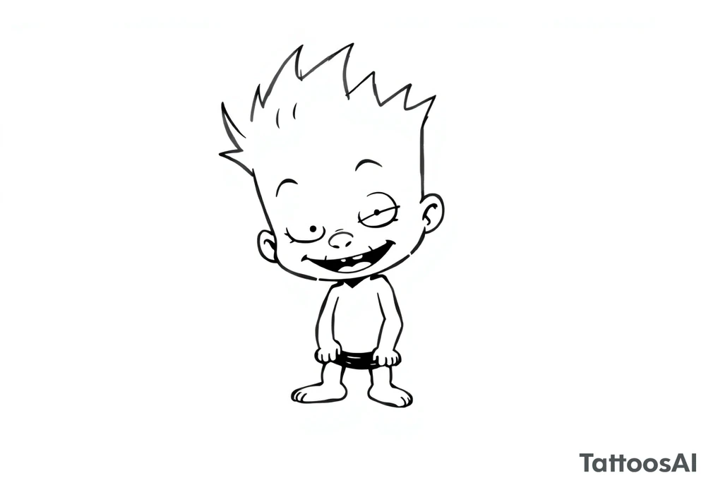 tommy pickles from the rugrats tattoo idea