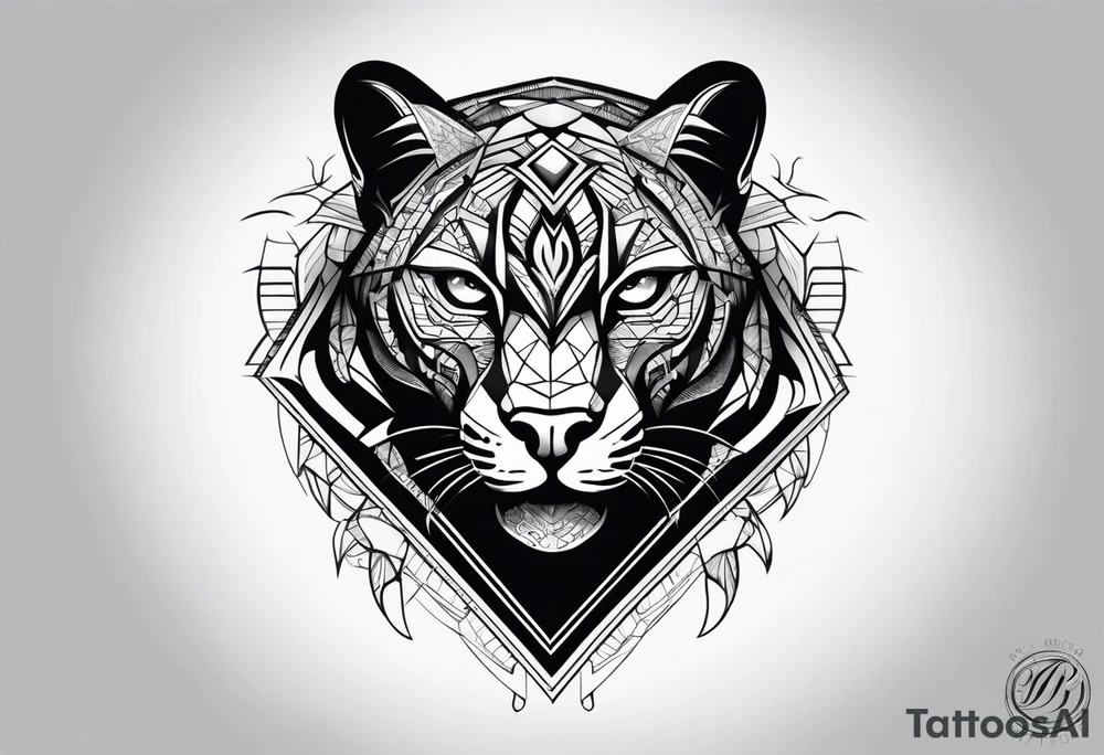 1995 panther black tattoo idea