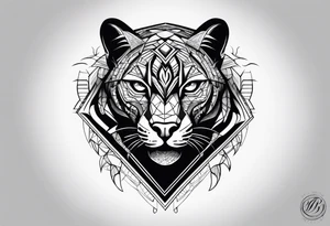 1995 panther black tattoo idea
