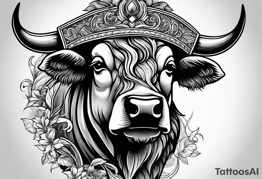 Bull tattoo idea
