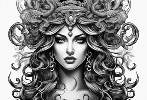 Medusa looking into you tattoo idea