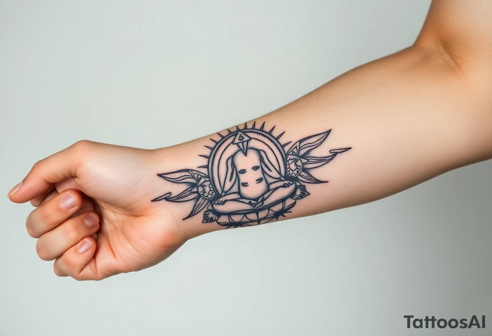 victory over coma and methadone. a new life in meditation. tattoo on the arm tattoo idea