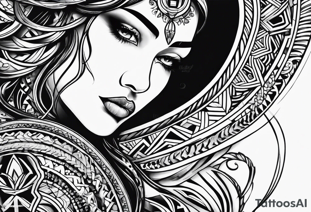 Scottish tribal tattoo idea