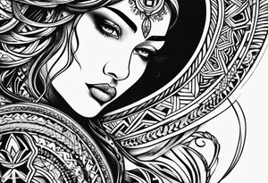 Scottish tribal tattoo idea
