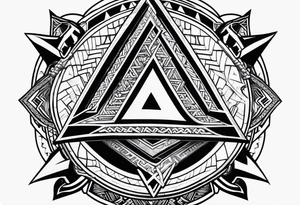 Valhalla valknut shield axe tattoo idea