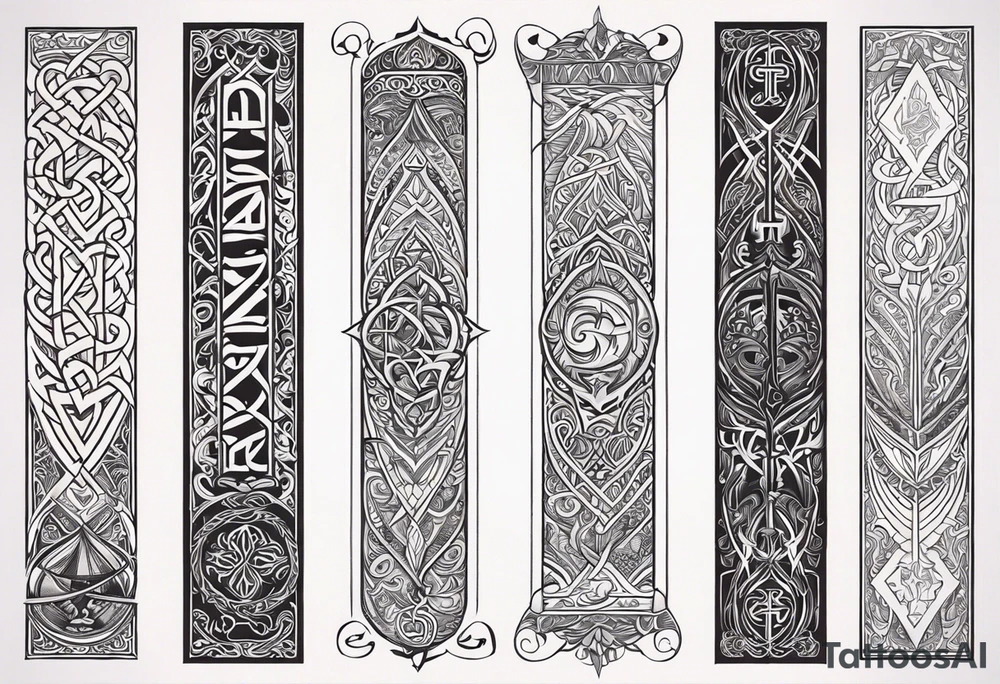 Viking prayer tattoo idea
