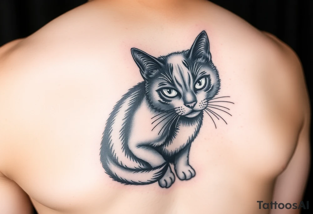 Black Cat tattoo idea