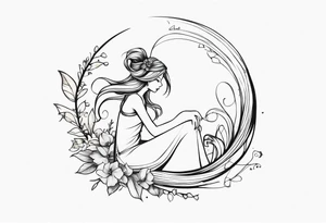A fairy with a tail tattoo idea