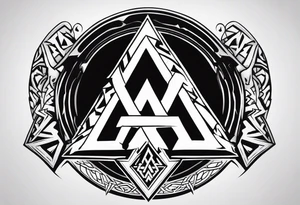 Valhalla fire
Sword shield valknut  axe tattoo idea