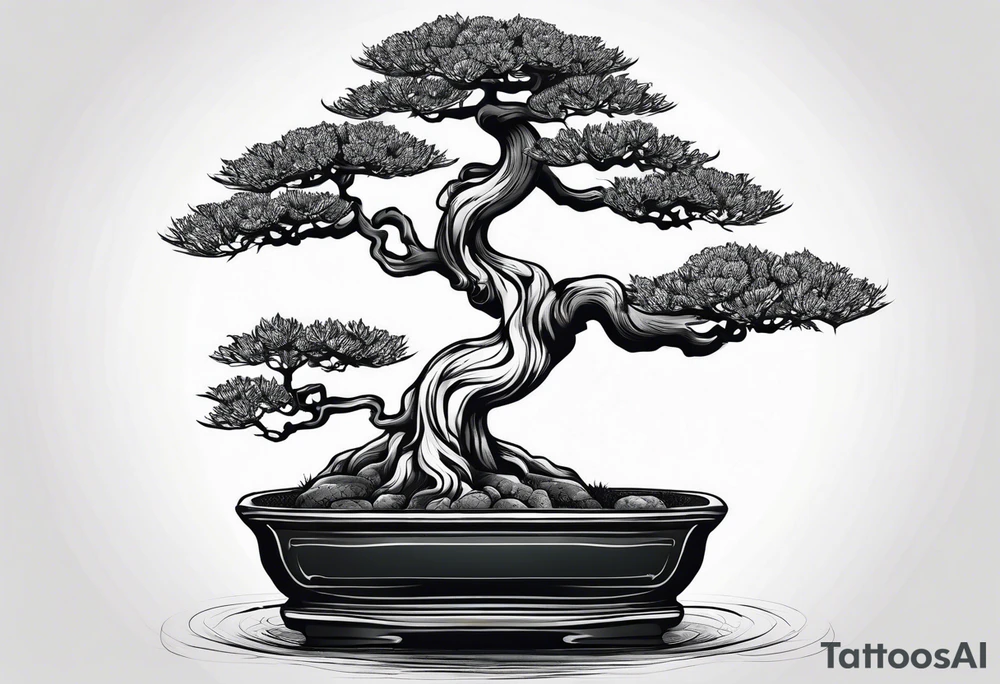 bonsai tree tattoo idea