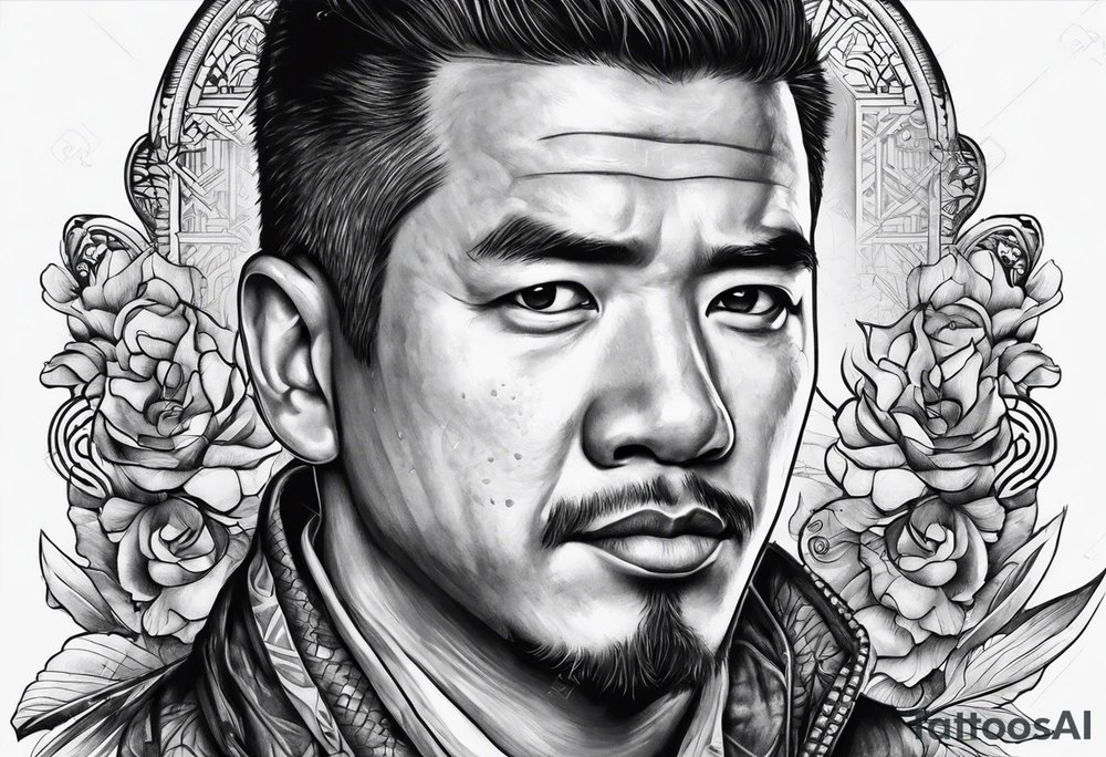 jason com facão e cabeça na mao tattoo idea