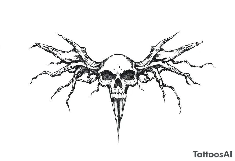 Black plague tattoo idea