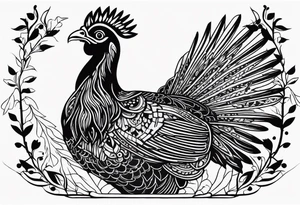 Wild turkey tattoo idea