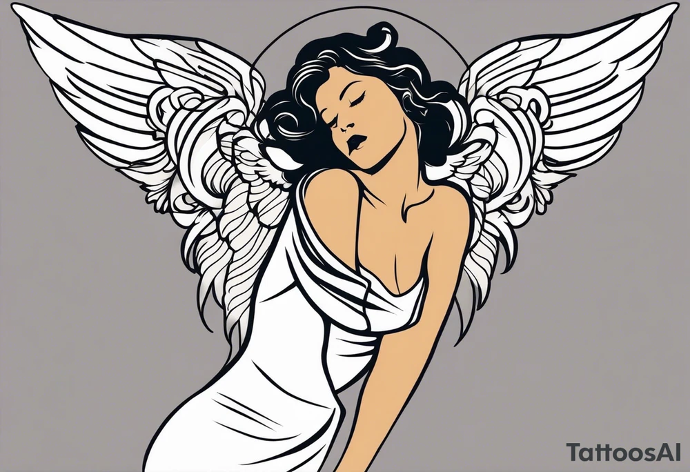 444 with an angel tattoo idea