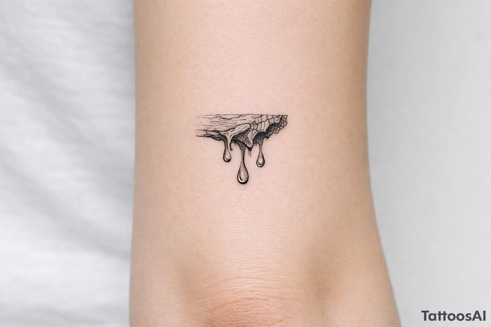 tree sap dripping from bark tattoo tattoo idea