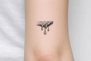 tree sap dripping from bark tattoo tattoo idea