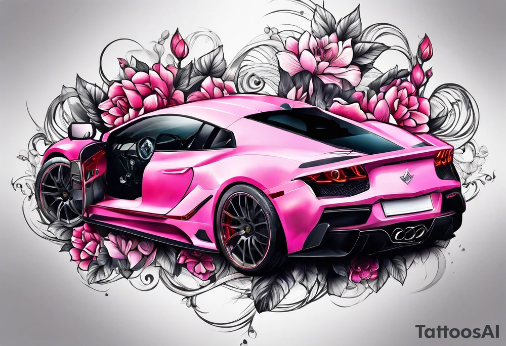 Pink tattoo idea