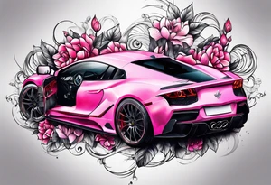 Pink tattoo idea