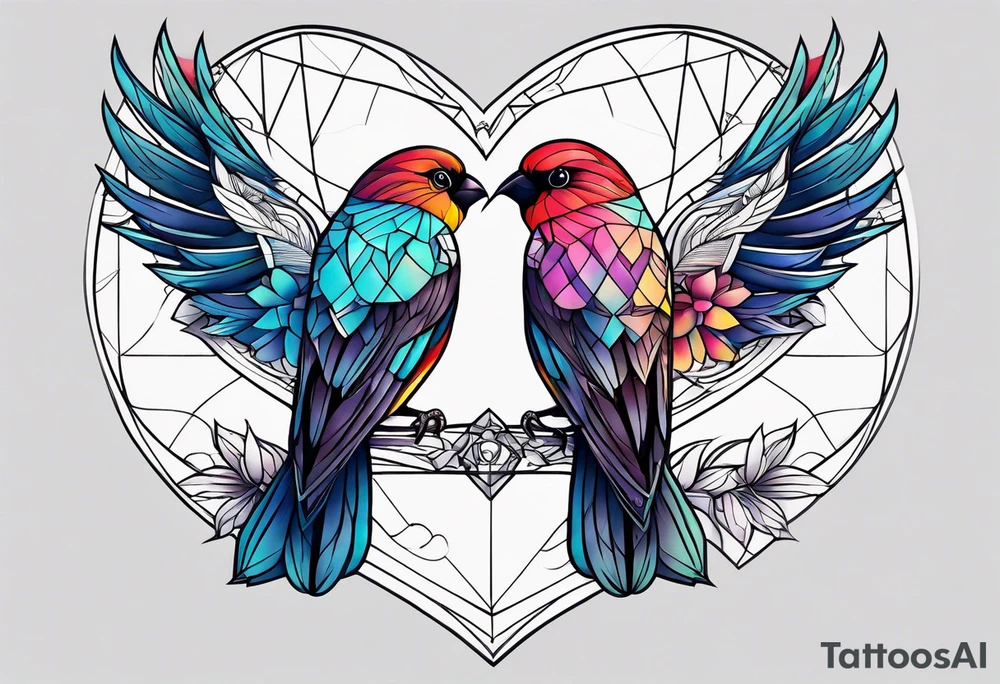 Love birds tattoo idea