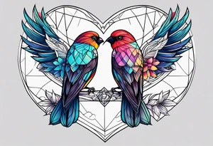 Love birds tattoo idea