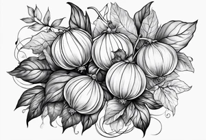 Physalis sleeve tattoo idea