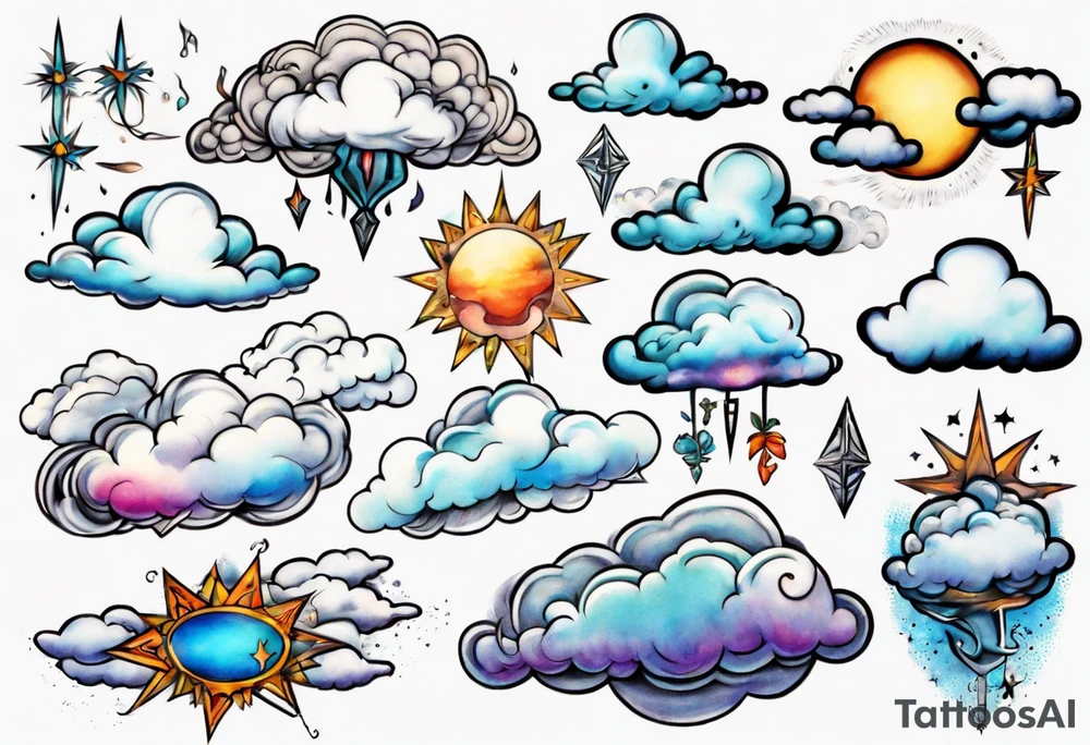 a cloud tattoo idea