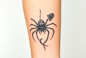 Anansi the spider and the snake tattoo idea
