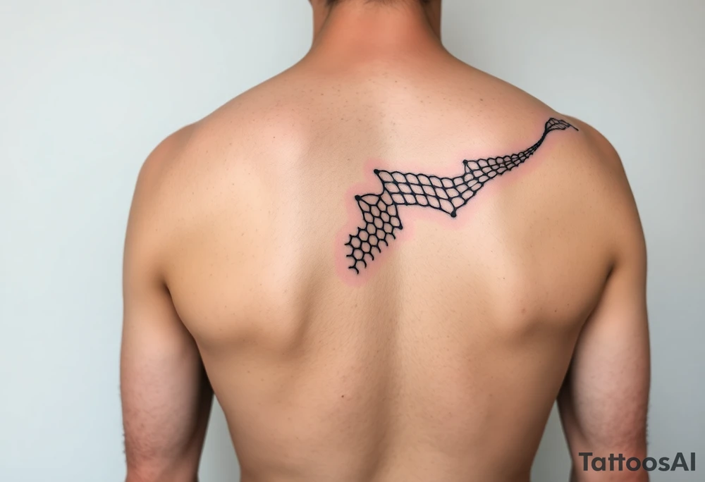 Fishnets sleeve tattoo idea