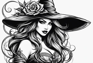Witch broom tattoo idea